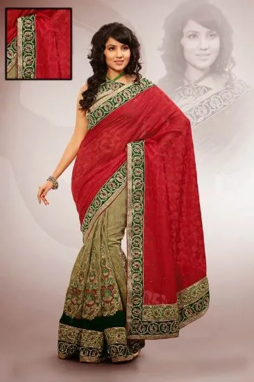 Picture of bollywood ethnic indian designer party saree sari desi,