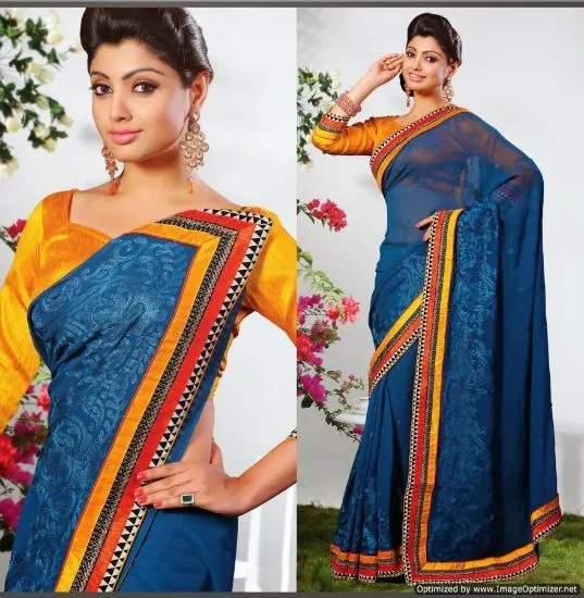 Picture of bollywood saree ethnic indian pakistani sari designer ,