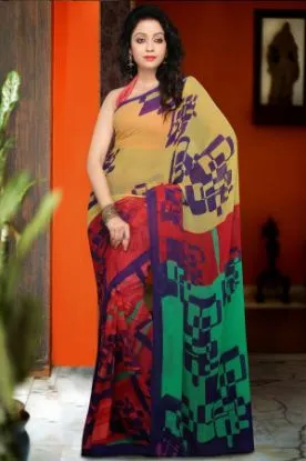 Picture of bollywood sari designer indian partywear saree traditi,