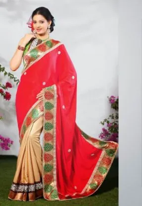Picture of bollywood sari ethnic designer indian party wedding tr,