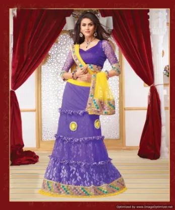Picture of bridal sari ethnic designer party saree bollywood indi,
