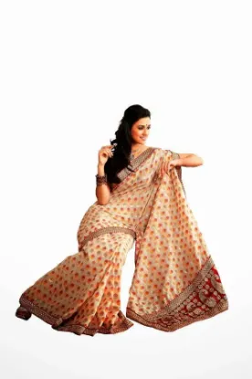 Picture of chandani georgette printed casual saree sari bellydanc,