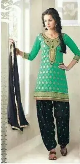 Picture of heavy gotta work indian salwar kameez women party wear 