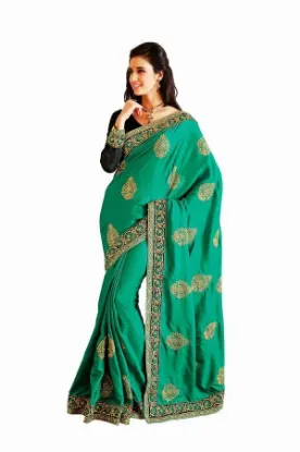 Picture of chandrima georgette printed casual saree sari bellydan,