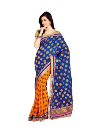 Picture of chashmum georgette printed casual saree sari bellydanc,