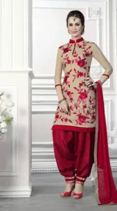 Picture of indian anarkali designer dress ethnic pakistani shalwar