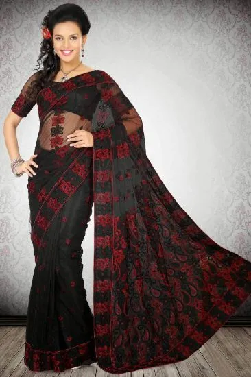 Picture of designer indian pakistani sari embroidery ethnic bolly,