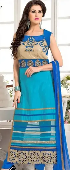 Picture of indian anarkali salwar kameez designer suit lehnga boll