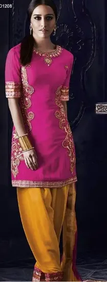 Picture of indian anarkali salwar kameez designer suit lehnga boll