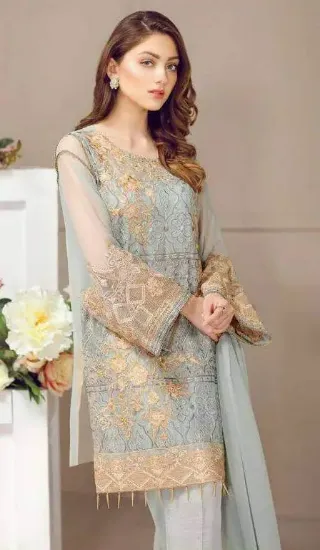 Picture of indian bollywood designer ethnic party wear salwar kame