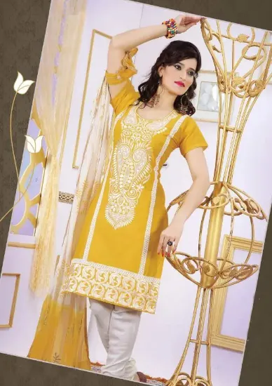 Picture of indian bollywood semi-stitched anarkali salwar kameez s