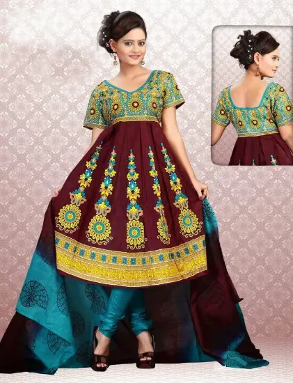 Picture of indian designer anarkali shalwar dress pakistani ethnic