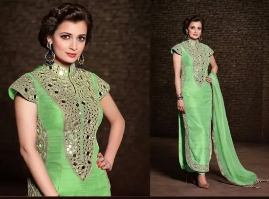 Picture of indian designer dress eid pakistani anarkali shalwar sa