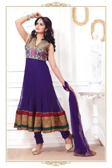 Picture of indian designer dress pakistani ethnic anarkali shalwar