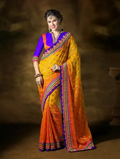 Picture of indian bollywood ethnic traditional ain saree sari wed,