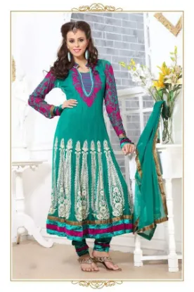 Picture of indian designer ethnic anarkali shalwar dress pakistani