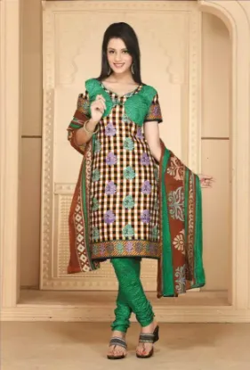 Picture of indian designer ethnic green pakistani anarkali shalwar