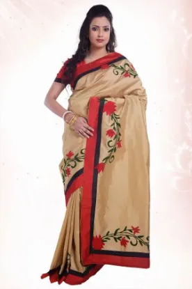 Picture of indian designer maroon black zari work bollywood sari ,