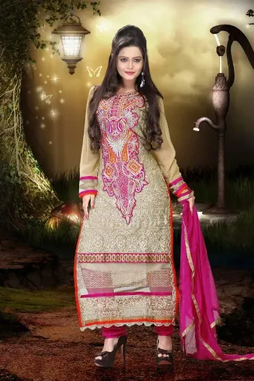 Picture of indian designer shalwar suit ethnic pakistani anarkali 