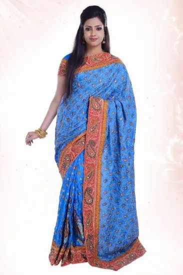 Picture of indian designer party wear saree ethnic pakistani boll,