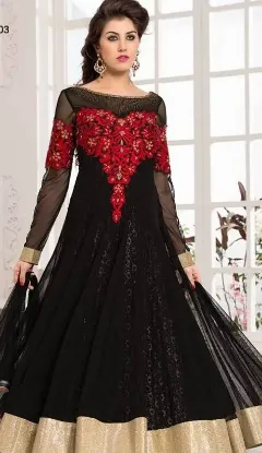 Picture of indian designer wedding lehenga choli-pakistani bollywo