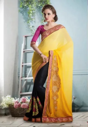 Picture of indian designer sari beautiful partyware saree a,e3321 