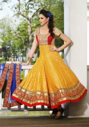 Picture of indian pakistani bollywood designer pure cotton embroid