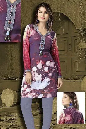 Picture of indian pakistani causal wear anarkali straight cut suit