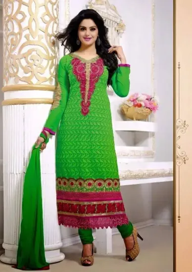 Picture of indian pakistani designer embroider kameez pants ,s66