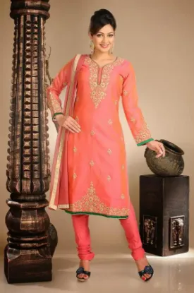 Picture of indian pakistani designer grey ethnic anarkali shalwar 