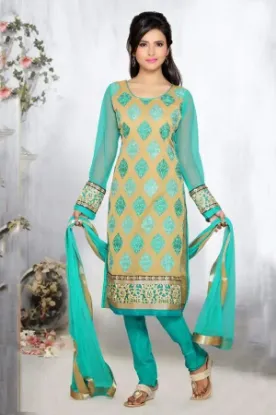 Picture of indian pakistani ethnic anarkali dress designer shalwar