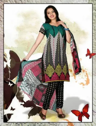 Picture of indian pakistani ethnic dress designer shalwar suit ana