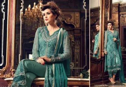 Picture of indian pakistani ethnic salwar kameez bollywood suit de