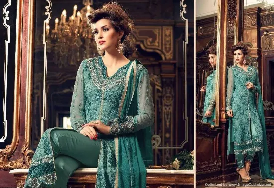 Picture of indian pakistani ethnic salwar kameez bollywood suit de