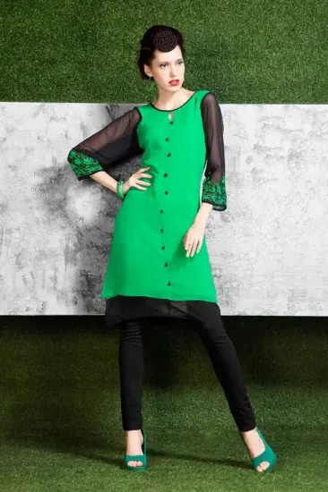 Picture of indian pakistani heavy georgette salwar kameez anarkali