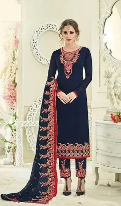 Picture of indian pakistani salwar kameez designer suit ethnic bol