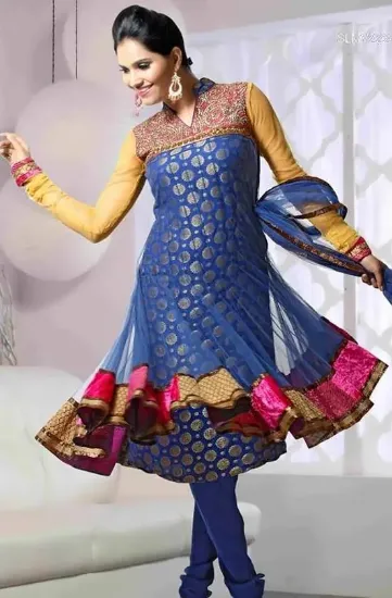 Picture of indian pakistani salwar kameez dress ethnic shalwar bol