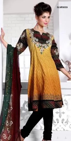 Picture of indian pakistani shalwar designer anarkali ethnic sky b