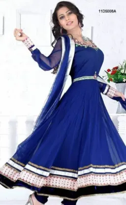 Picture of indian pakistani shalwar ethnic designer anarkali green