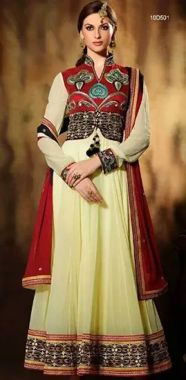 Picture of indian pakistani shalwar ethnic designer anarkali orang