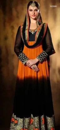 Picture of indian pakistani shalwar ethnic designer anarkali purpl