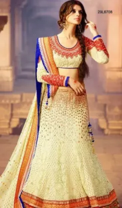 Picture of indian pakistani shalwar ethnic designer anarkali yello