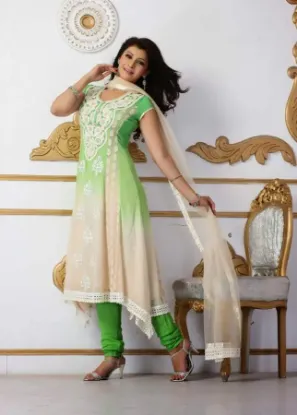 Picture of indian pakistani shalwar suit ethnic designer anarkali 