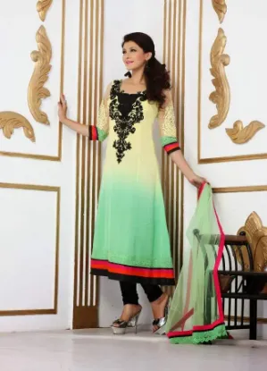 Picture of indian pakistani shalwar suit ethnic designer anarkali 