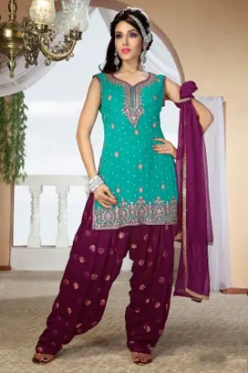 Picture of indian salwar kameez bollywood fancy wear anarkali suit