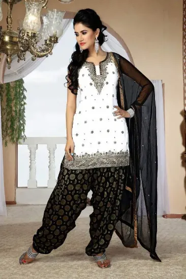 Picture of indian salwar kameez loosed unstitched dress material p