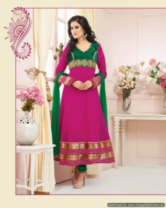 Picture of indian salwar kameez loosel unstitched dress material p