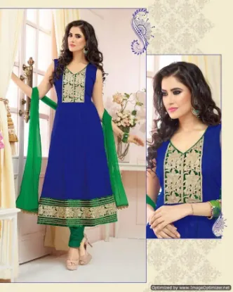 Picture of indian salwar kameez loosen unstitched dress material p