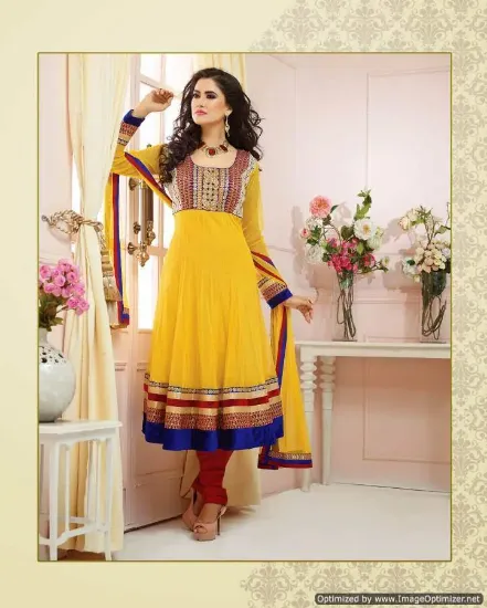 Picture of indian salwar kameez looses unstitched dress material p