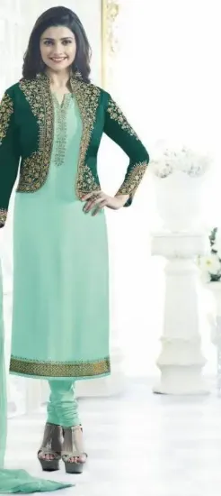 Picture of jacket koti style party wear salwar kameez suit(jk4712)